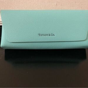 Tiffany & Co. Light Blue Sunglasses Case with Logo